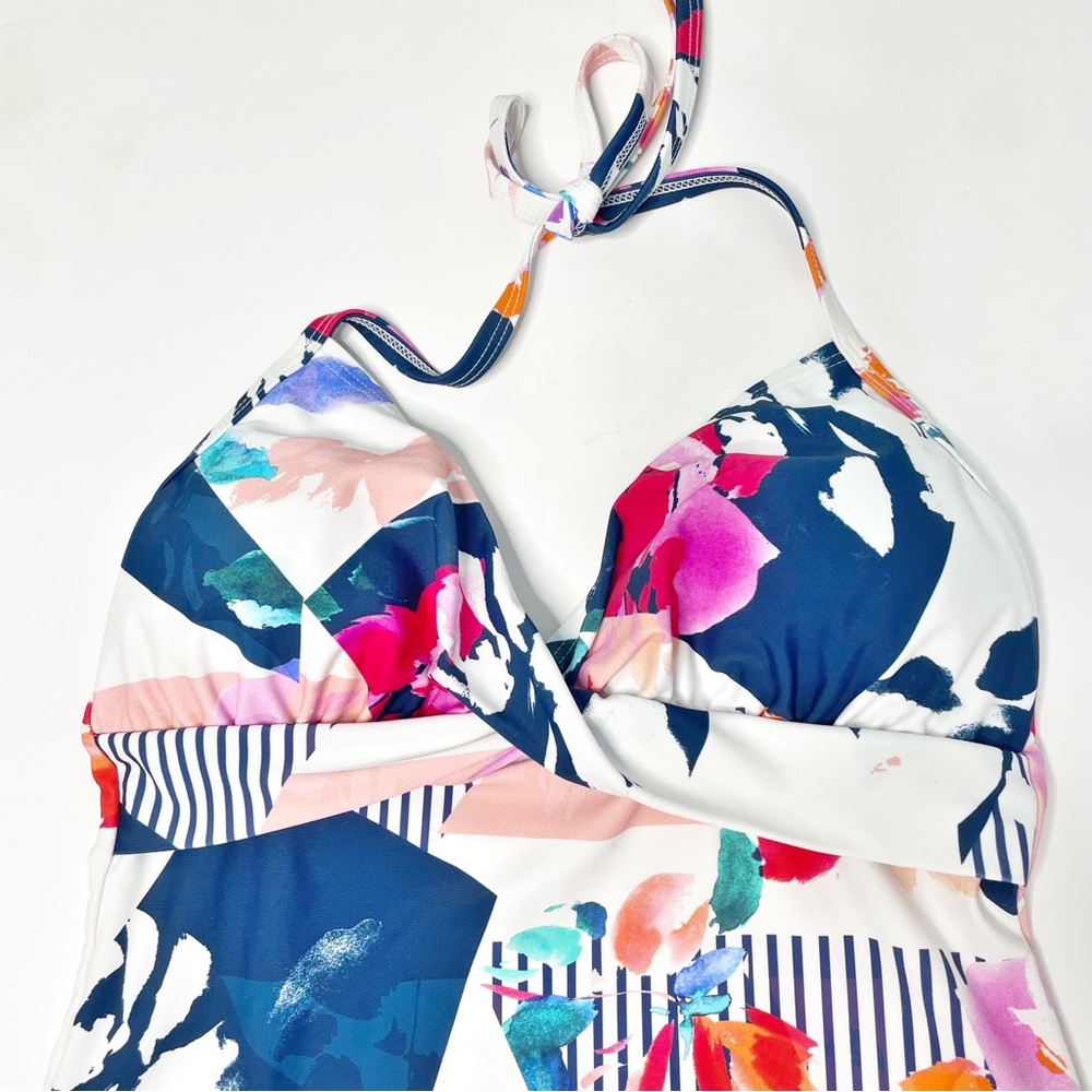 Hapari Twist Nautabloom Tankini Top Sz M 8-10 - Picture 6 of 10